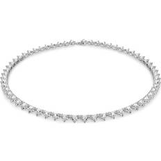Swarovski Silver Plated Necklaces Swarovski Ortyx Triangle Cut Necklace - Silver/Transparent