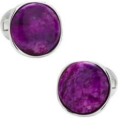 Purple Cufflinks Cufflinks Inc Sterling Silver Classic Round Sugilite Nebula Cufflinks - Silver/Purple