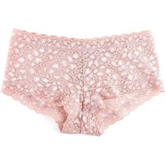 Donna - Rayon Mutande Hanky Panky Cross Dyed Leopard Boyshort - Desert Rose/White