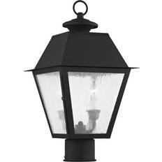 Black Lamp Posts Livex Lighting Mansfield Lamp Post 16.5"