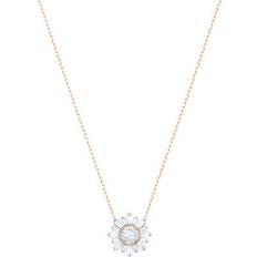 Swarovski Sunshine Pendant Necklace - Rose Gold/Transparent