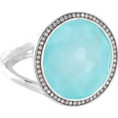 Ippolita Lollipop Medium Ring - Silver/Turquoise/Diamonds