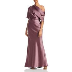 Amsale Draped Bodice Gown - Mauve