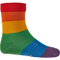 Kid's Merino Pattern Socks - Rainbow