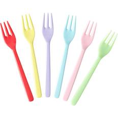Rice Bestik Rice Kagegafler 6-pak (Yippie Yippie Yeah) Bordgaffel 6stk
