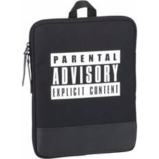 Universal Textiles Children/Youth Parental Advisory Logo Design Tablet/Laptop Bag (10.6in) (10.6in) (Black/White)
