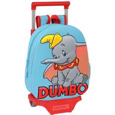 Disney 3D School Bag with Wheels Dumbo Red Light Blue