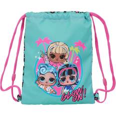 Rosa Bolsas de gimnasio SACO PLANO PLANO JUNIOR LOL SURPRISE! SPRING FLING 26x34cm