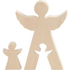 Engle figur Creativ Company 2in1 Figure, angels, H: 7,8 20 cm, depth 2 cm, W: 4,5 14,3 cm, 1 set