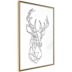 Inredningsdetaljer Arkiio Affisch Geometric Deer [Poster] 30x45 Poster