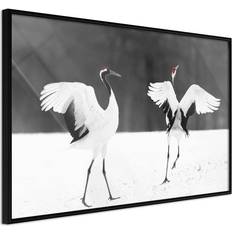 Inredningsdetaljer Arkiio Affisch Dancing Cranes [Poster] 60x40 Poster