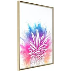 Inredningsdetaljer Arkiio Affisch Colourful Pineapple [Poster] 40x60 Poster
