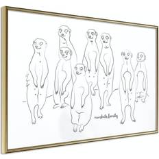 Inredningsdetaljer Arkiio Affisch Meerkats Family [Poster] 60x40 Poster