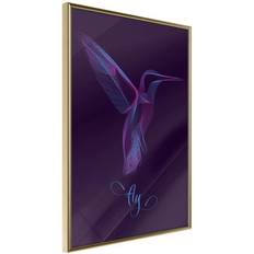 Arkiio Affisch Purple Hummingbird [Poster] 20x30 Poster