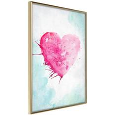 Arkiio Affisch Watercolour Heart [Poster] 20x30 Poster