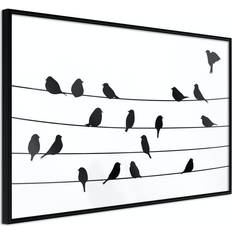 Inredningsdetaljer Arkiio Affisch Bird Family [Poster] 30x20 Poster