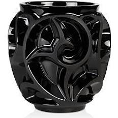 Lalique Tourbillons Crystal BLACK Vase