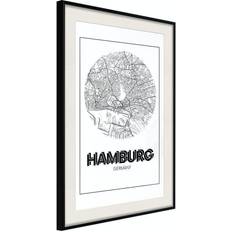 Inredningsdetaljer Arkiio Affisch Retro Hamburg [Poster] 20x30 Poster