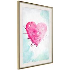 Arkiio Affisch Watercolour Heart [Poster] 20x30 Poster