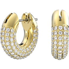 Swarovski Dextera Hoop Earrings - Gold/Transparent