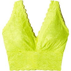 Cosabella Never Say Never Curvy Plungie Longline Bralette - Neon Yellow