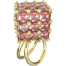 Swarovski Red Rings Swarovski Curiosa Cocktail Ring - Gold/Red