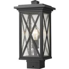 Black Lamp Posts Z-Lite Brookside Lamp Post 40cm