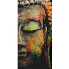 Glass Posters Empire Art Direct Buddha Glass Wall Art Poster 36x72"