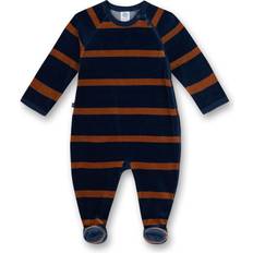 Sanetta Boy's Jumpsuit Striped Penguin - Dark Blue (221703-50276)