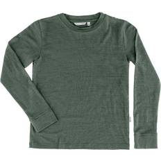 Polyamide T-shirts Barnkläder Tierra Junior Woolpa LS Tee - Graphite (T1066320-093)