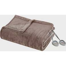 Beautyrest Heated Plush Manta Marrón (254x228.6cm)