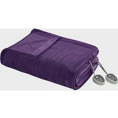 OEKO-TEX Blankets Beautyrest Heated Plush Blankets Purple (213.36x157.48cm)