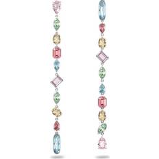 Orecchini Lunghi Swarovski Gema Asymmetrical Drop Earrings - Silver/Multicolour