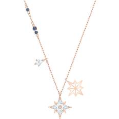 Swarovski Symbolic Pendant - Rose Gold/Transparent/Blue