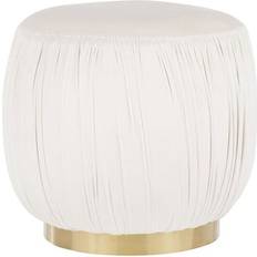 Metals Pouffes Lumisource Ruched Pouffe 16"