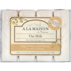 A la Maison de Provence Hand & Body Bar Soap Oat Milk 4-pack