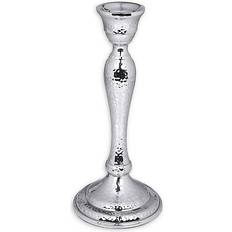 Stainless Steel Candlesticks Classic Touch Hammered Candlestick 8.8"