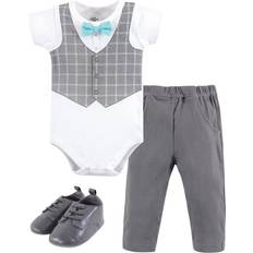 Little Treasures Bodysuit, Pant and Shoe Set - Mint Bow Tie (10172052)