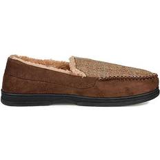 Faux Fur - Men Moccasins Vance Co. Winston - Brown