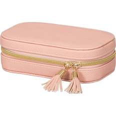 Mele & Co Lucy Travel Jewelry Box - Pink/Gold