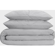 Serta Simply Clean Pleated Duvet Cover Grey (264.16x228.6cm)