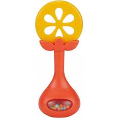 BabyOno Have Fun Teether chew toy with rattle Juicy Orange 1 pc