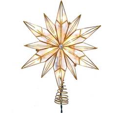 Metal Christmas Tree Lights Kurt Adler Capiz Star with Center Gem Christmas Tree Light 10 Lamps