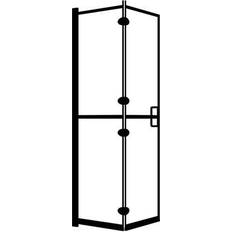 Taitto-ovi / Saranallinen ovi Suihkuseinät vidaXL Taittuva Suihkuseinä 80x140 cm Musta