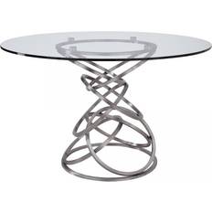 Silver Dining Tables Armen Living Wendy Dining Table 48x48"