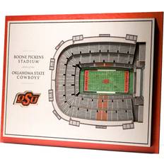 Sports Fan Products YouTheFan Oklahoma State Cowboys 5-Layer StadiumViews 3D Wall Art