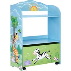 Teamson Fantasy Fields Sunny Safari with Rolling Box Toy Organizer