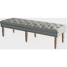 HomePop Layla Settee Bench 64.2x18.5"