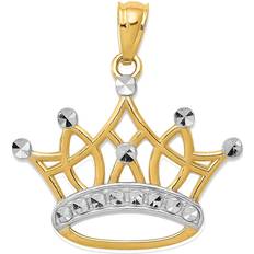 Macy's Women Charms & Pendants Macy's Majestic Crown Charm Pendant - Gold/Silver