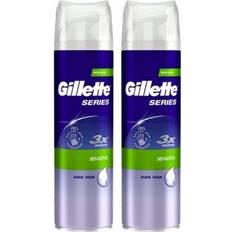 Gillette sensitive foam Gillette Series 3x Sensitive Shaving Foam 2-pack